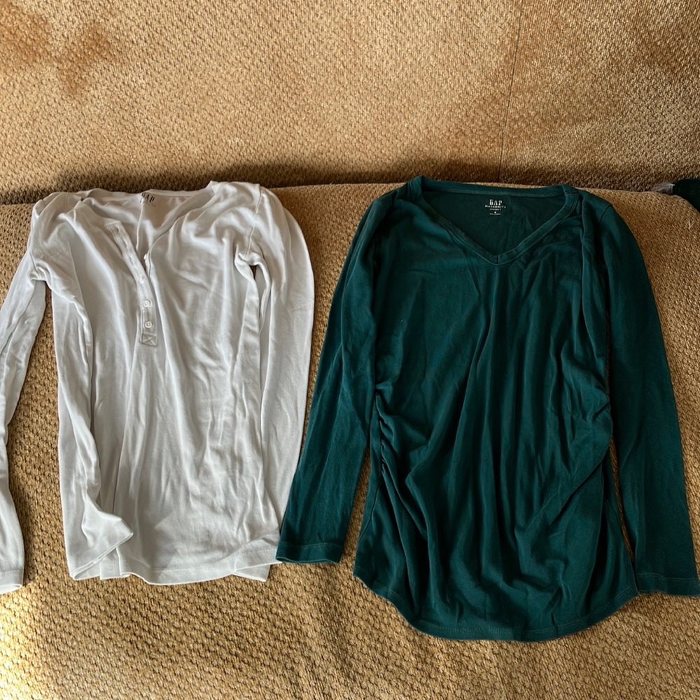 Gap long sleeve, maternity shirt bundle